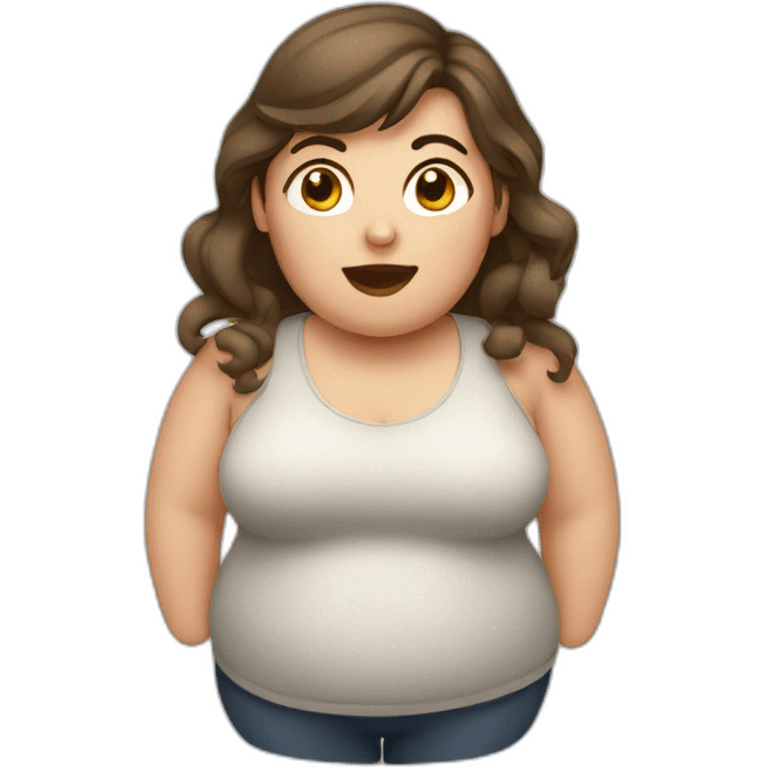 Chubby woman emoji