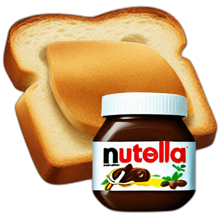 Nutella with bread emoji