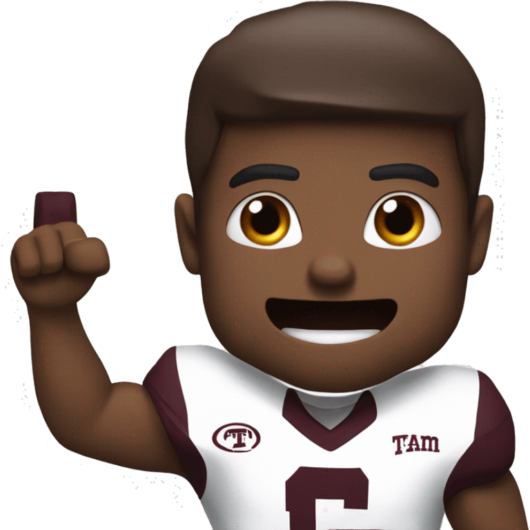 Texas A&M beating University of Texas football emoji