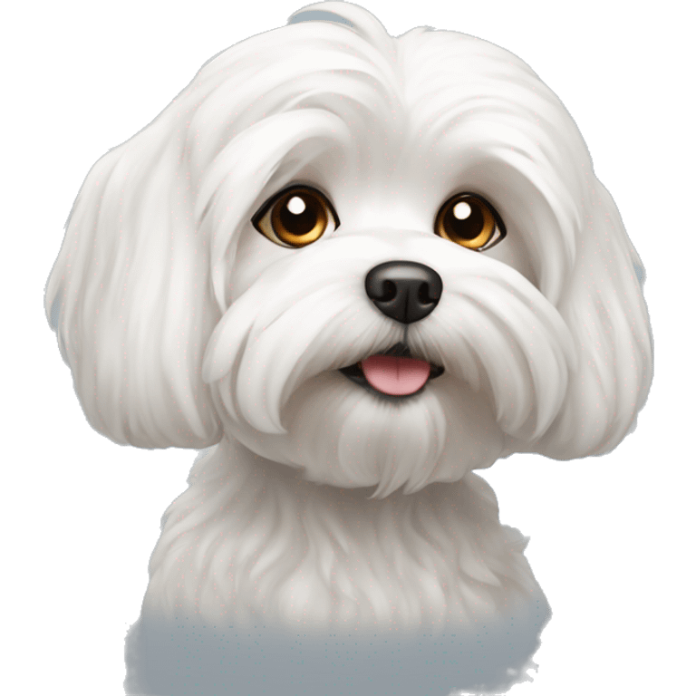 Maltese dog jung emoji