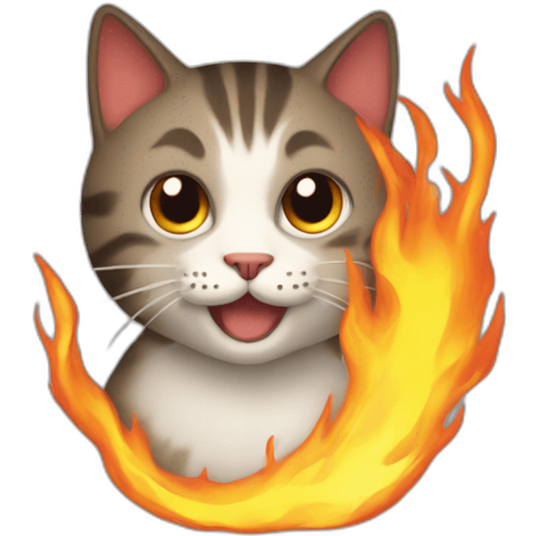 cat-fire-ball emoji