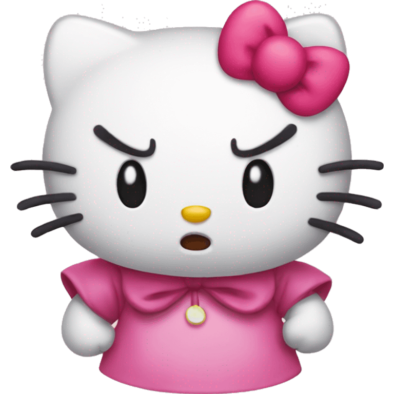 angry hello kitty emoji