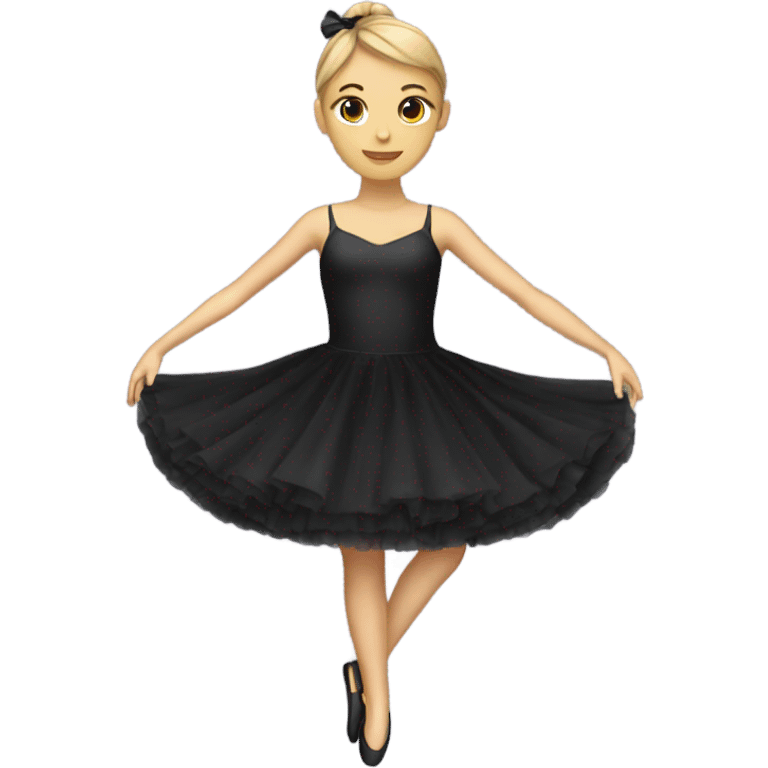 black Ballerina dress no person emoji