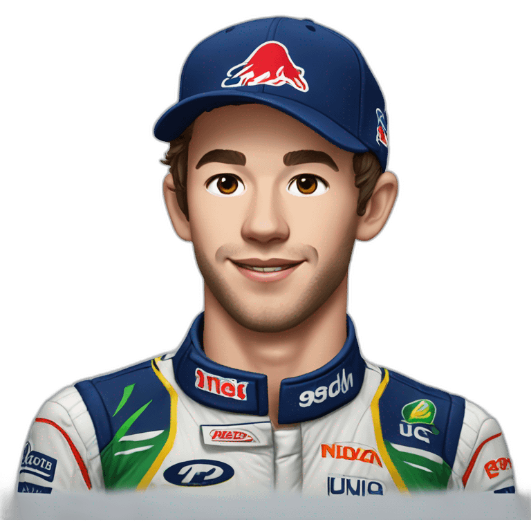 Hyper realistic pierre gasly emoji