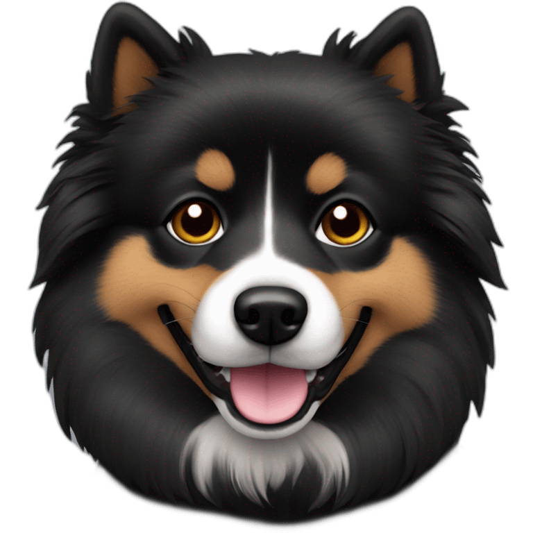 Black spitz emoji