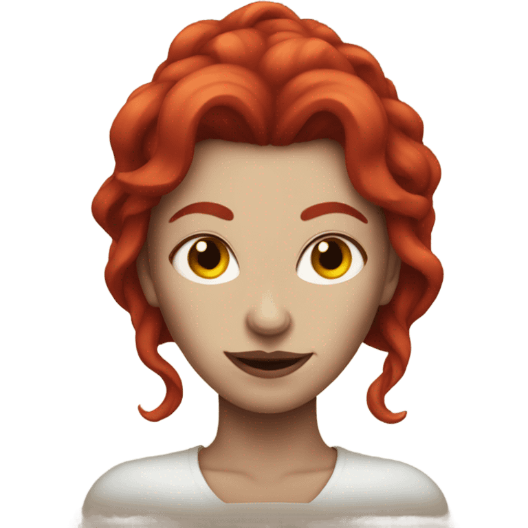 Demon woman with red hair  emoji