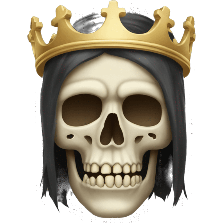 Skull grand king emoji