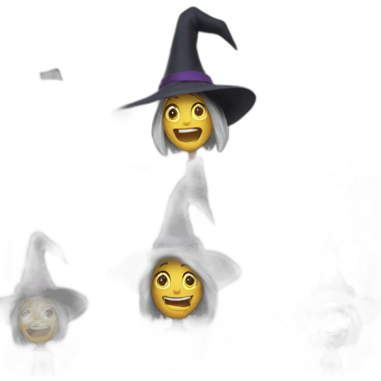 Cackling witch emoji