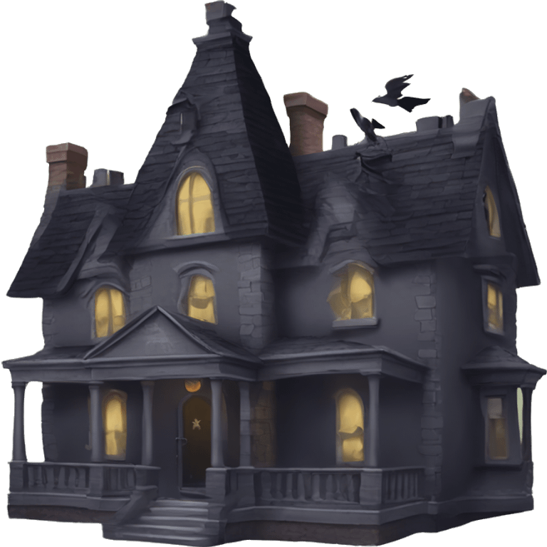 Nevermore Academy. Haunted Addams house.  emoji