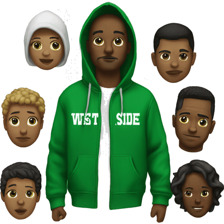 west side gang green hoodie the families gta emoji