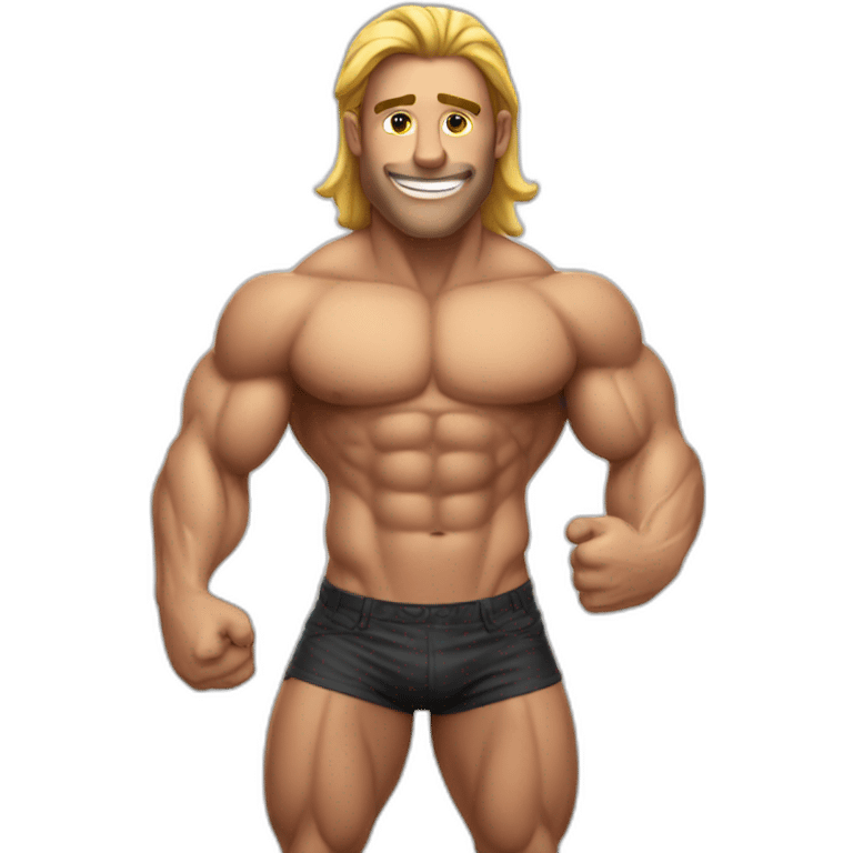 muscle-guy-bikini-ok emoji