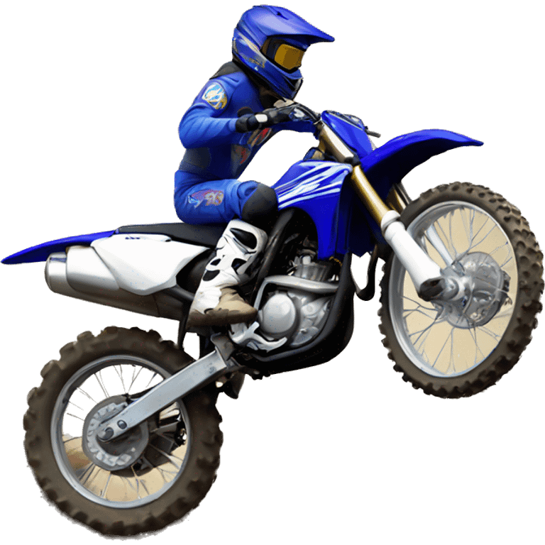 Yamaha Dirt bike wheeling emoji