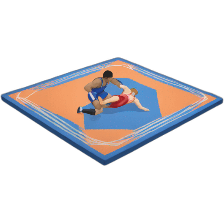 wrestling mat emoji