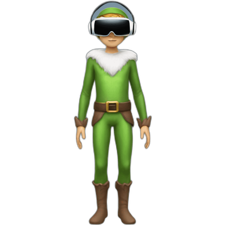 Elf in vr headset full body emoji