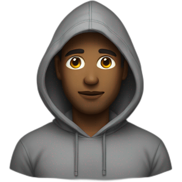 A man in hoddies emoji