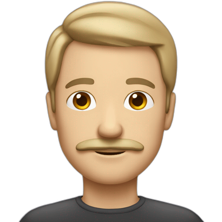 white man with moustache emoji