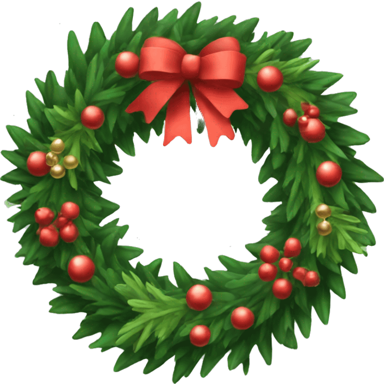 christmas wreath  emoji