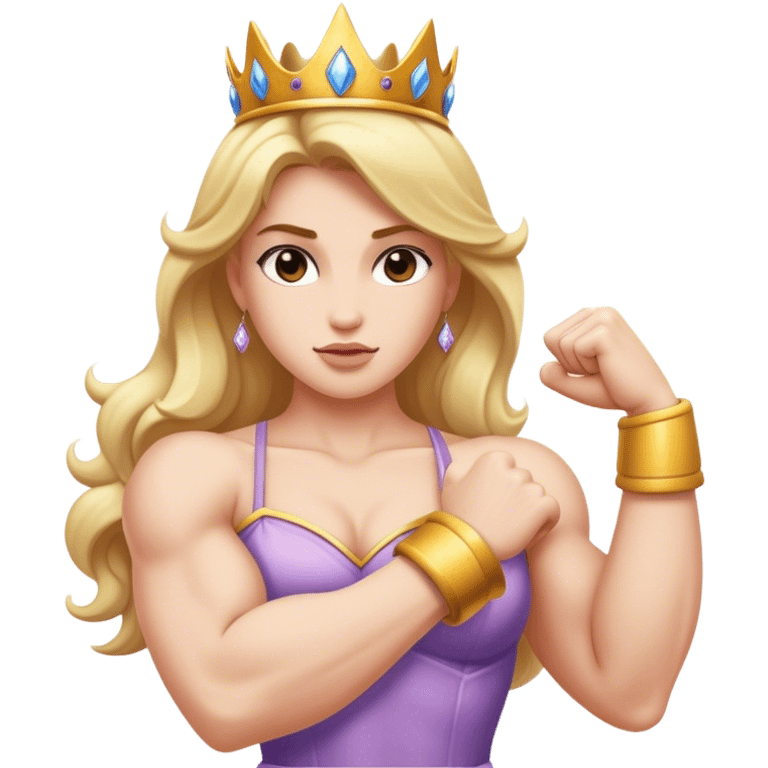 princess flexing bicep emoji