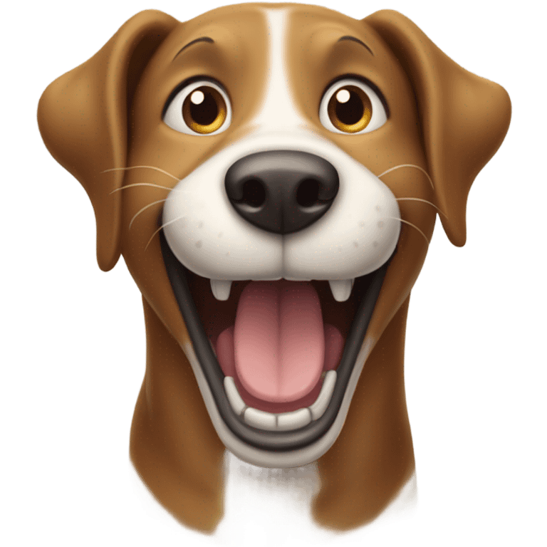 Dog smiling emoji