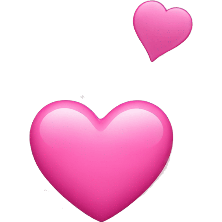 Pink hearty emoji