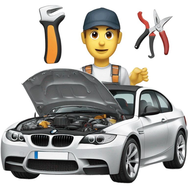 bmw getting repaired emoji