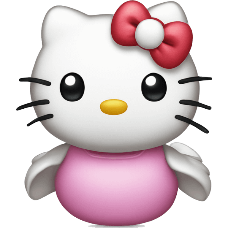 Hello kitty making a duck face  emoji