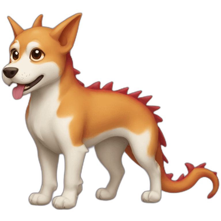 Dragon dog emoji