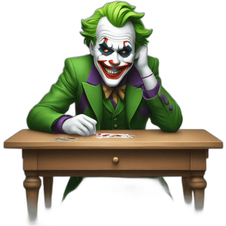 Joker on the table emoji