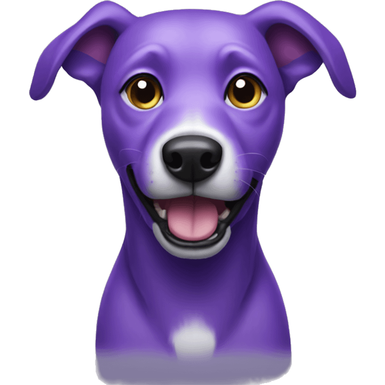 purple dog emoji