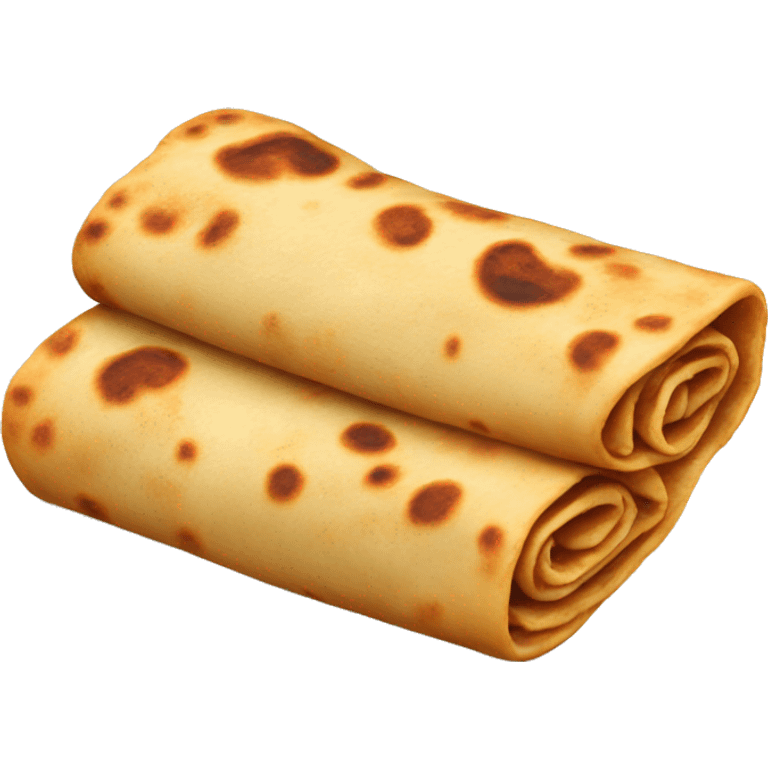 Indian paratha roll emoji