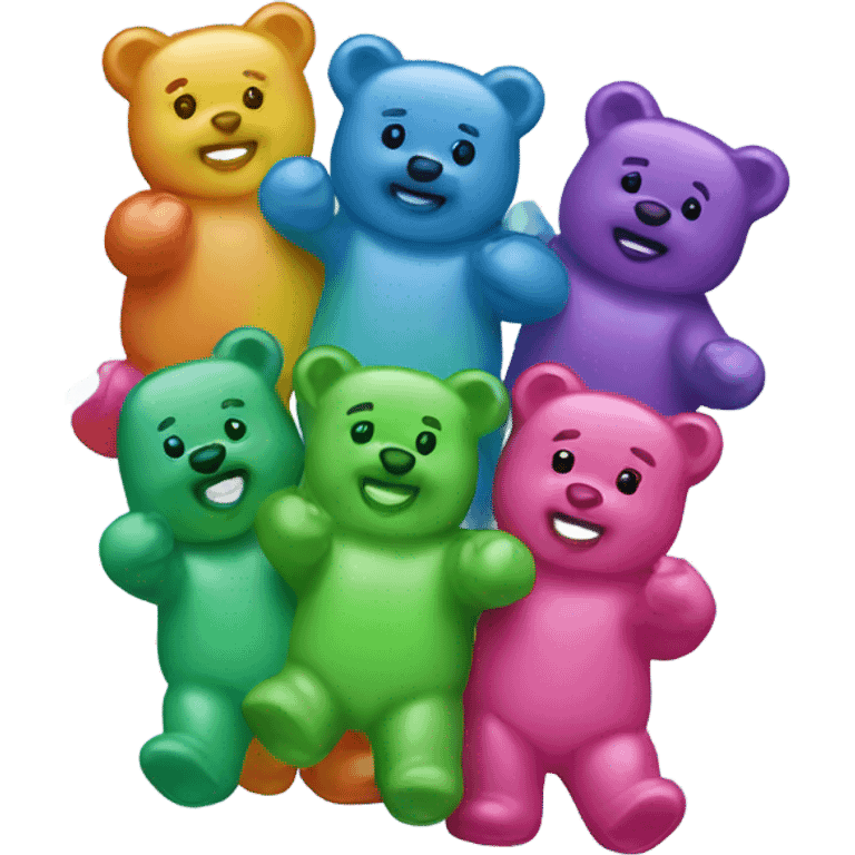 5 gummy bear family  emoji