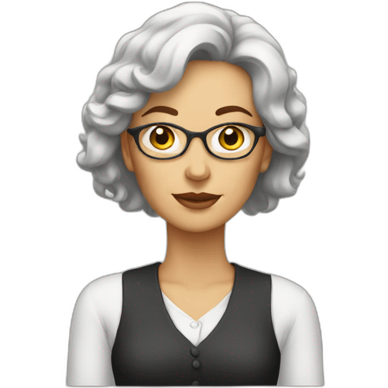 White woman writer emoji