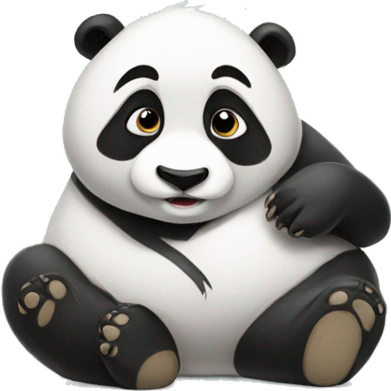 Lazy panda emoji