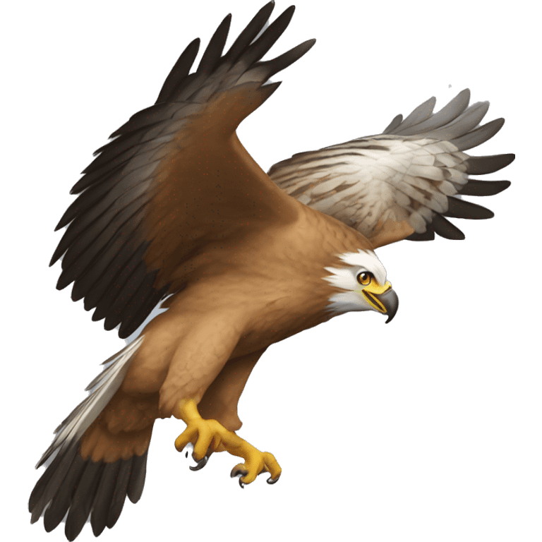 the flying hawk emoji