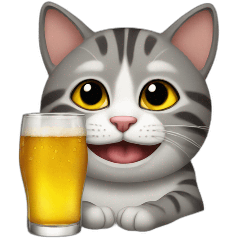 cat drunk emoji