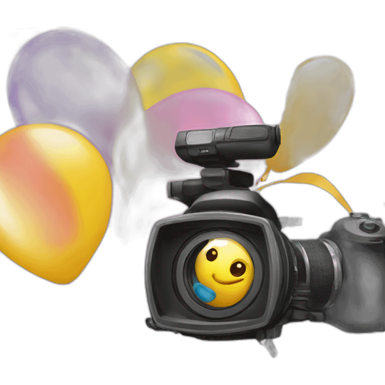 balloons camera emoji