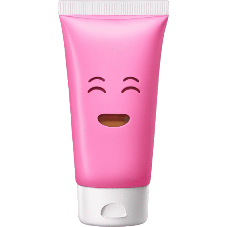 pink tube of spf emoji