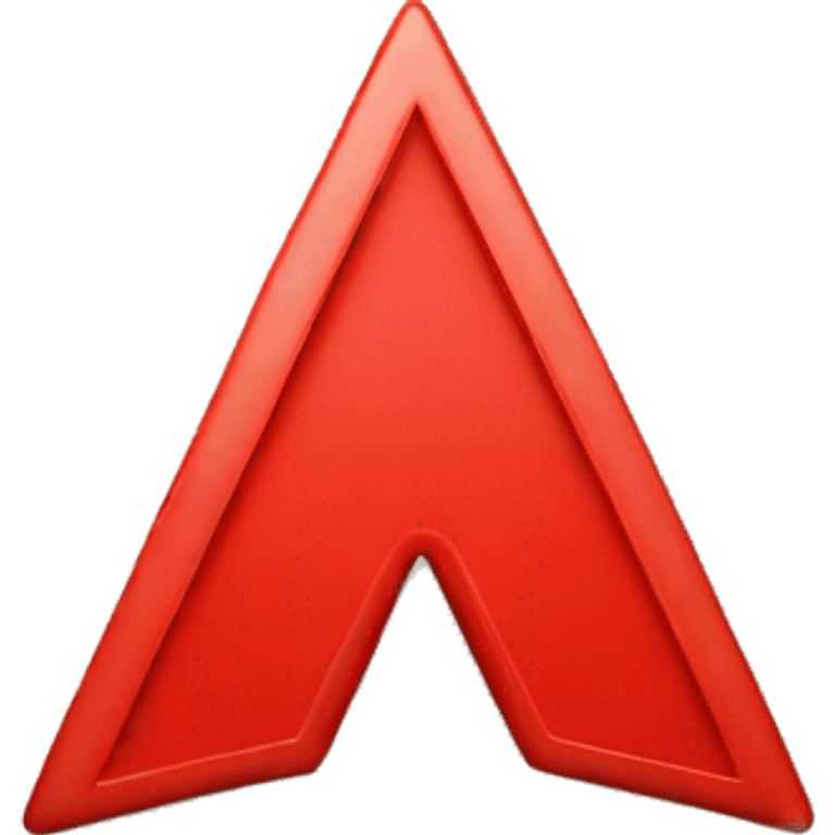 red arrow up badge emoji