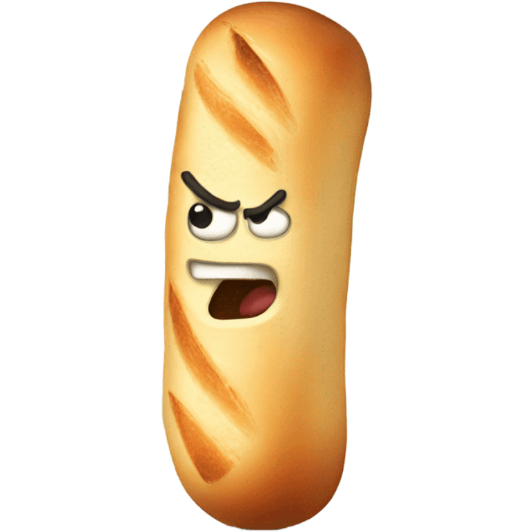 Angry baguette  emoji