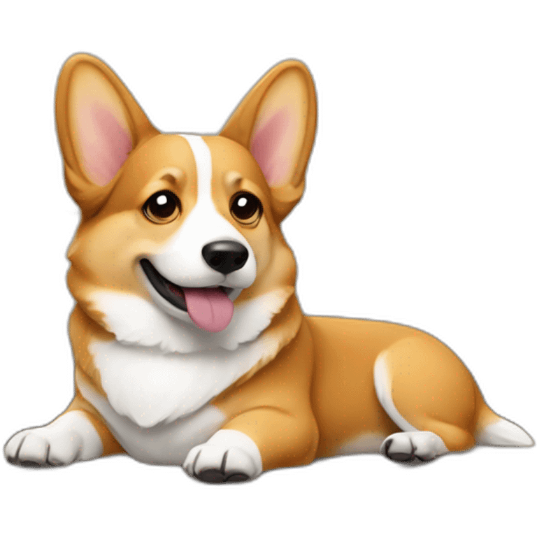 Corgi on the couch emoji