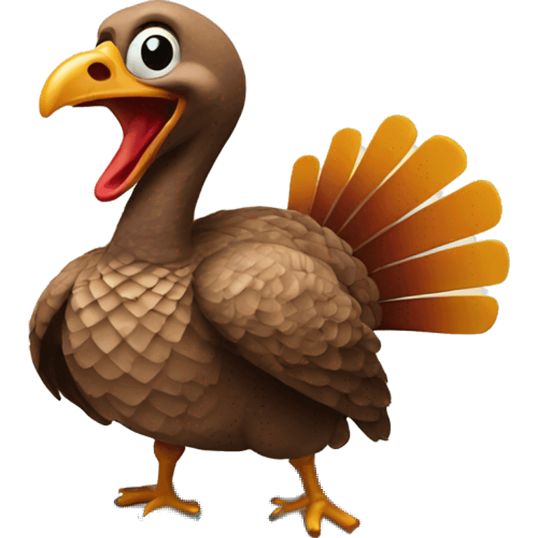 Turkey on a surfboard  emoji