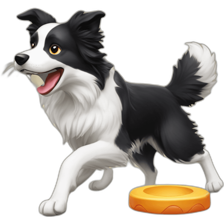 Border-collie-catching-frisbee emoji