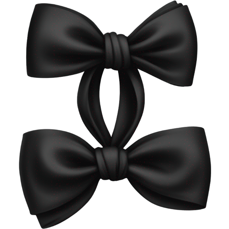 Black bow emoji