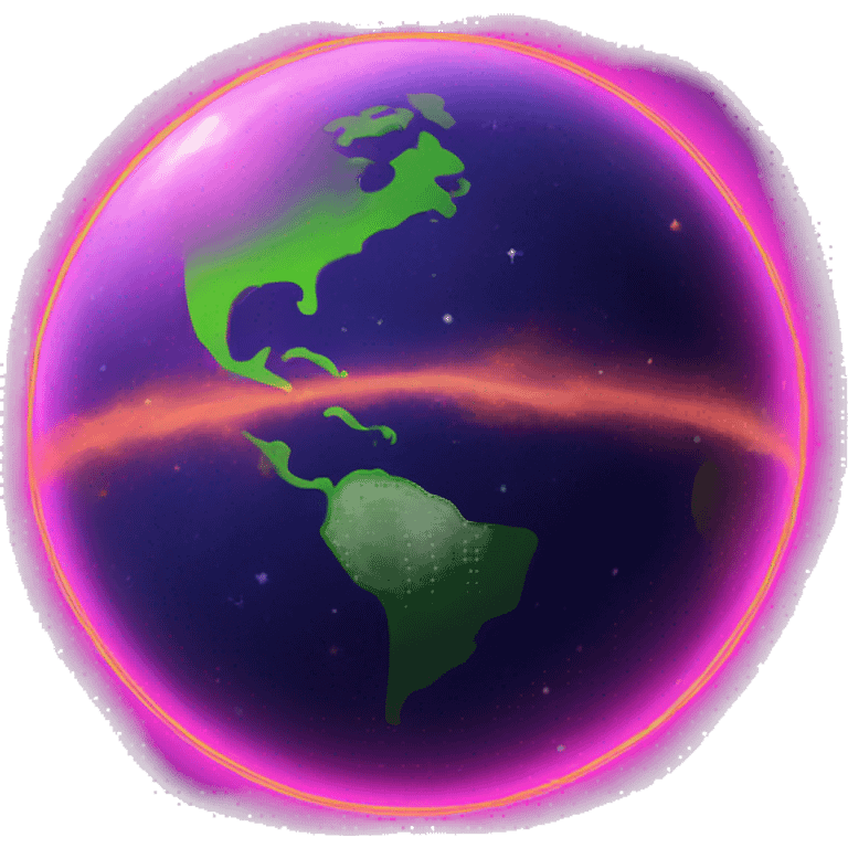 neon planet emoji