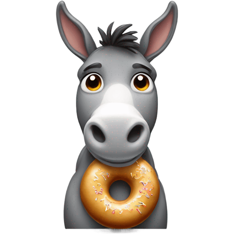 Donkey donut hole emoji