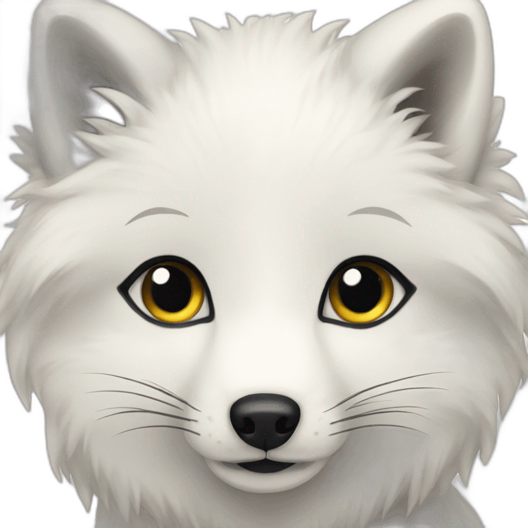 Arctic fox emoji