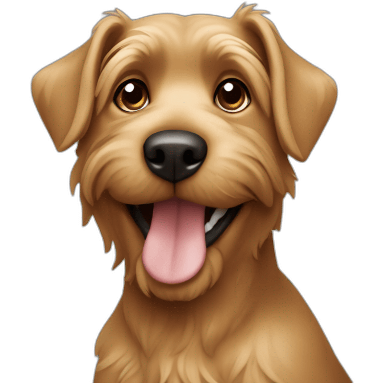 dog-large-yorkshire-older-tan-black-points-closeup-smile emoji