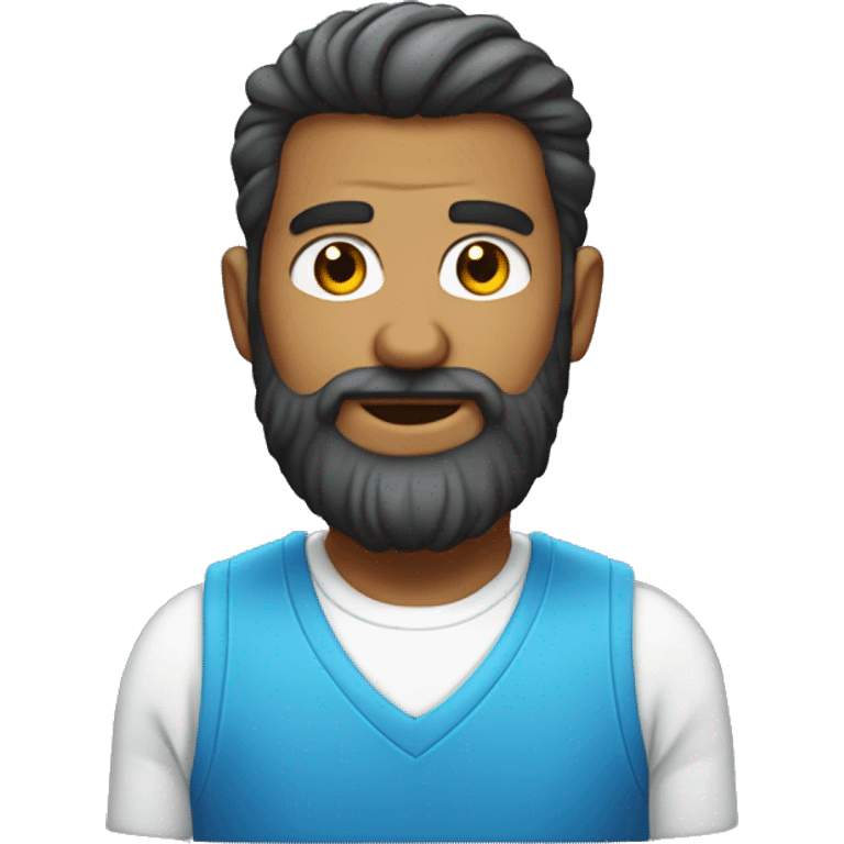 Un papi avec des cheveux courts et une barbe blanche emoji