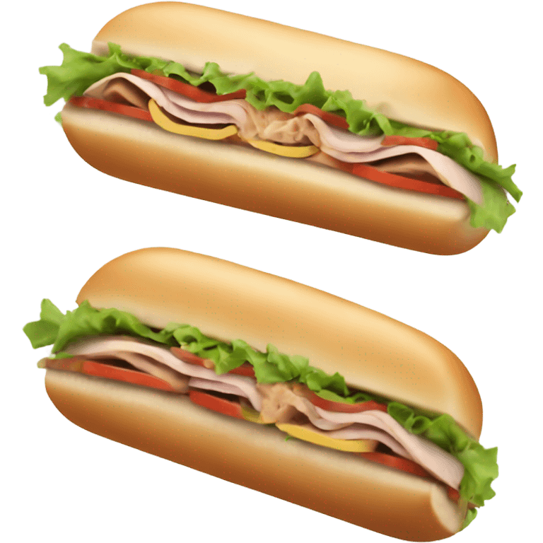 Turkey sub sandwich emoji