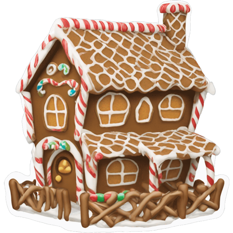 gingerbread house emoji